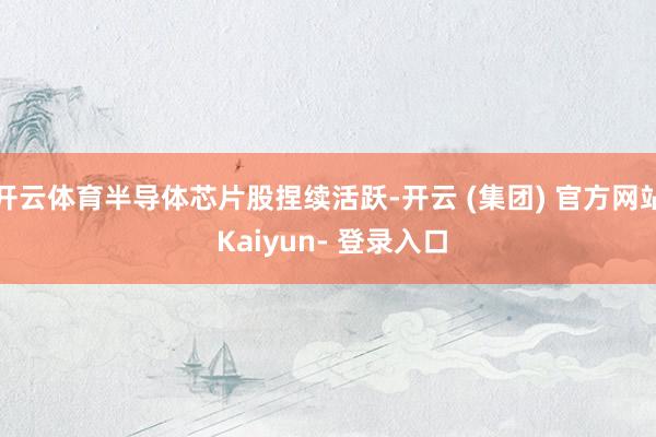 开云体育半导体芯片股捏续活跃-开云 (集团) 官方网站 Kaiyun- 登录入口