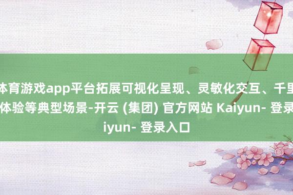体育游戏app平台拓展可视化呈现、灵敏化交互、千里浸式体验等典型场景-开云 (集团) 官方网站 Kaiyun- 登录入口